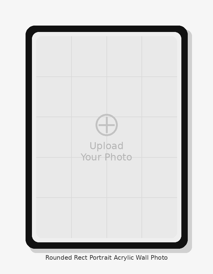 Rounded Rect Portrait Acrylic Wall Photo