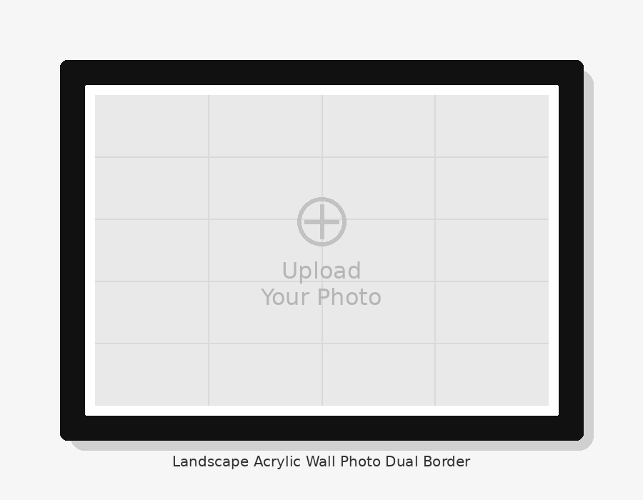 Landscape Acrylic Wall Photo Dual Border